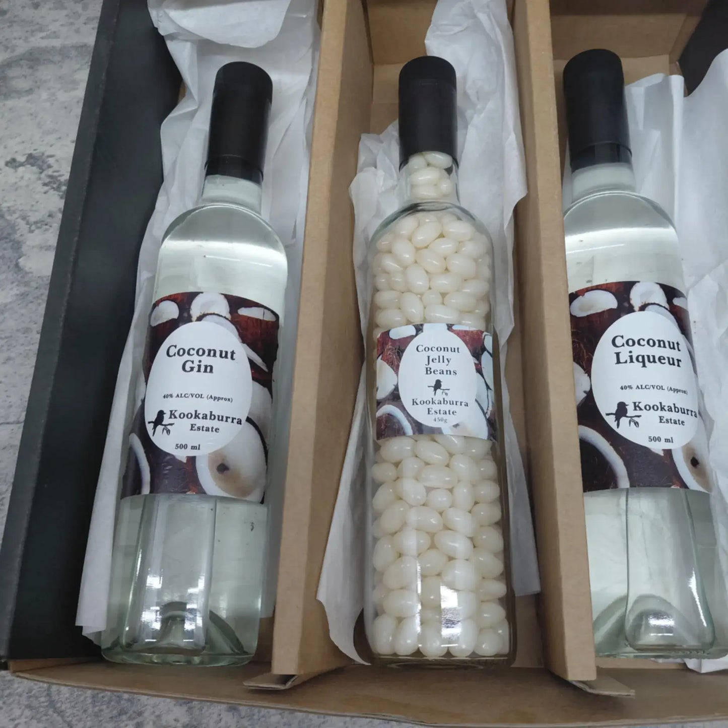 Coconut Gin, Liqueur and Jelly beans