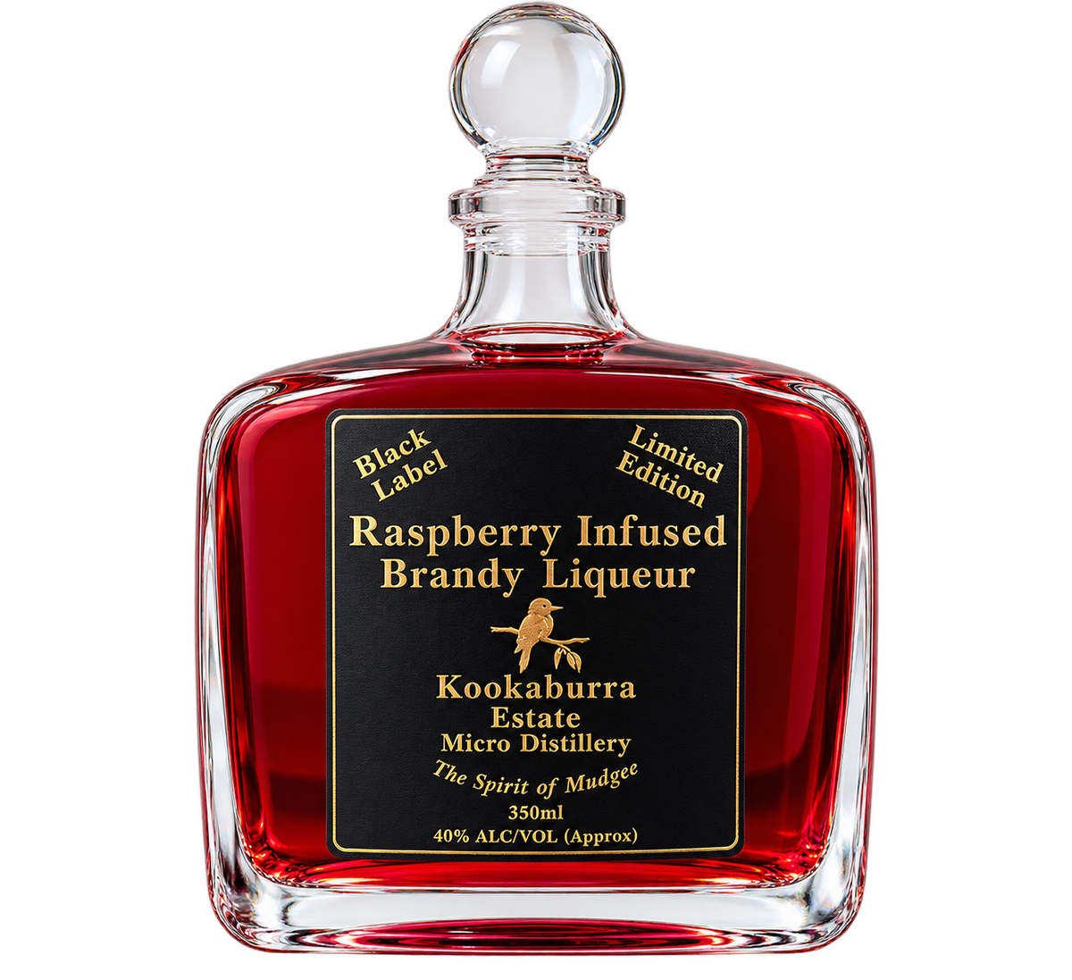 Black Label Raspberry Infused Brandy Liqueur