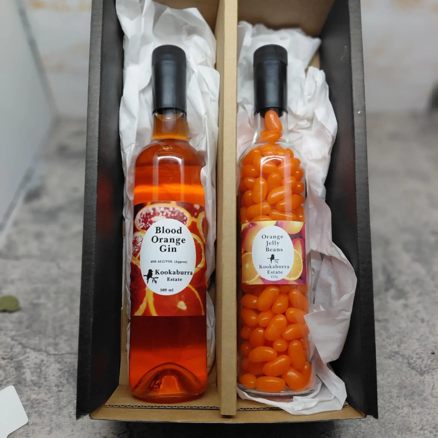 Blood Orange Gin and Orange Jelly Beans