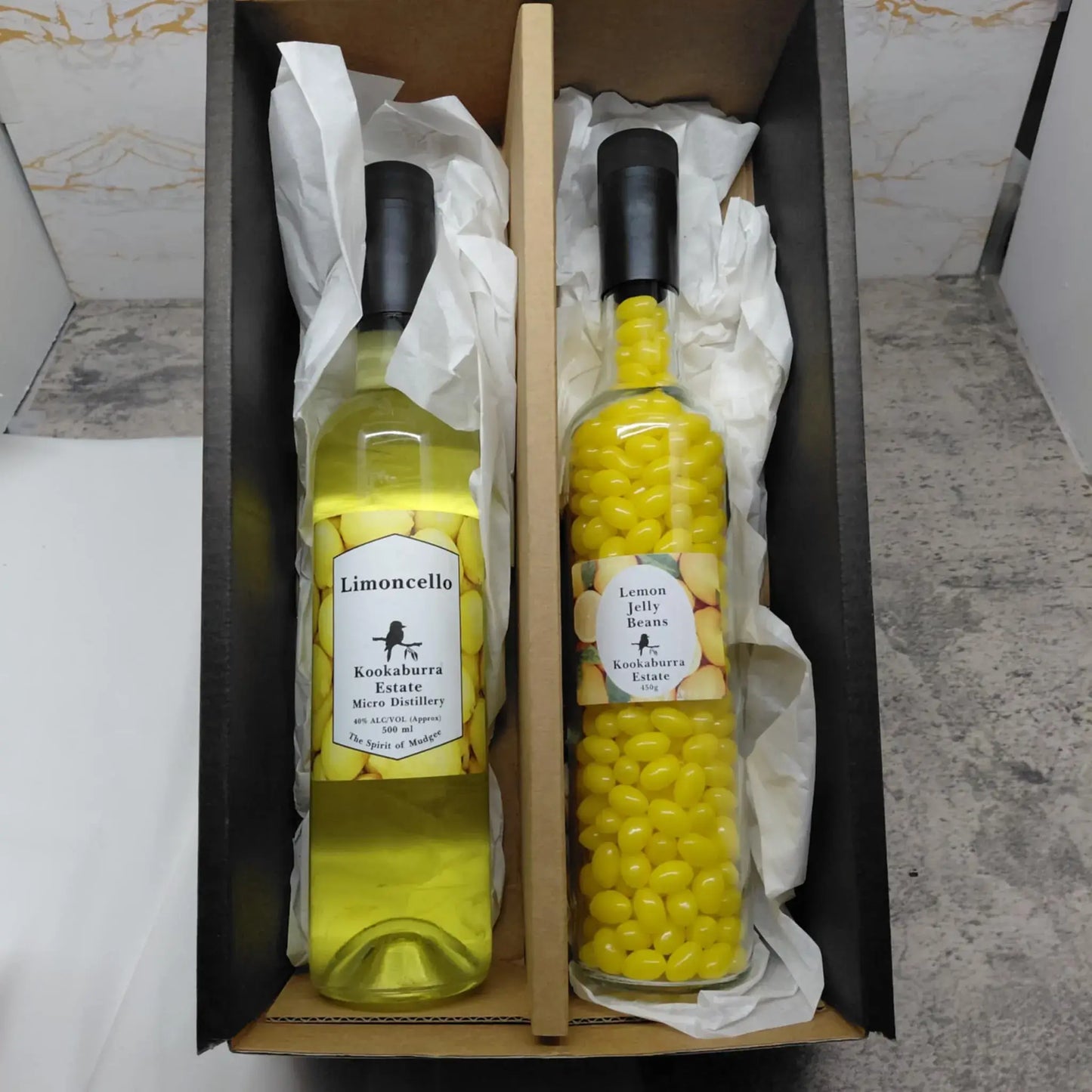 Limoncello Liqueur and Lemon Jelly Beans