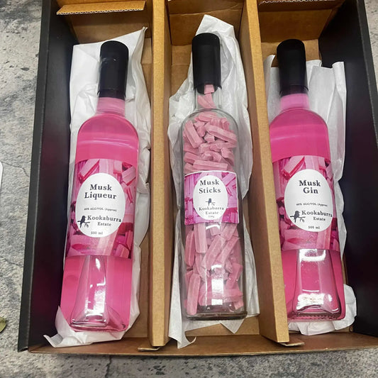 Musk Liqueur Musk Gin and Musk Sticks