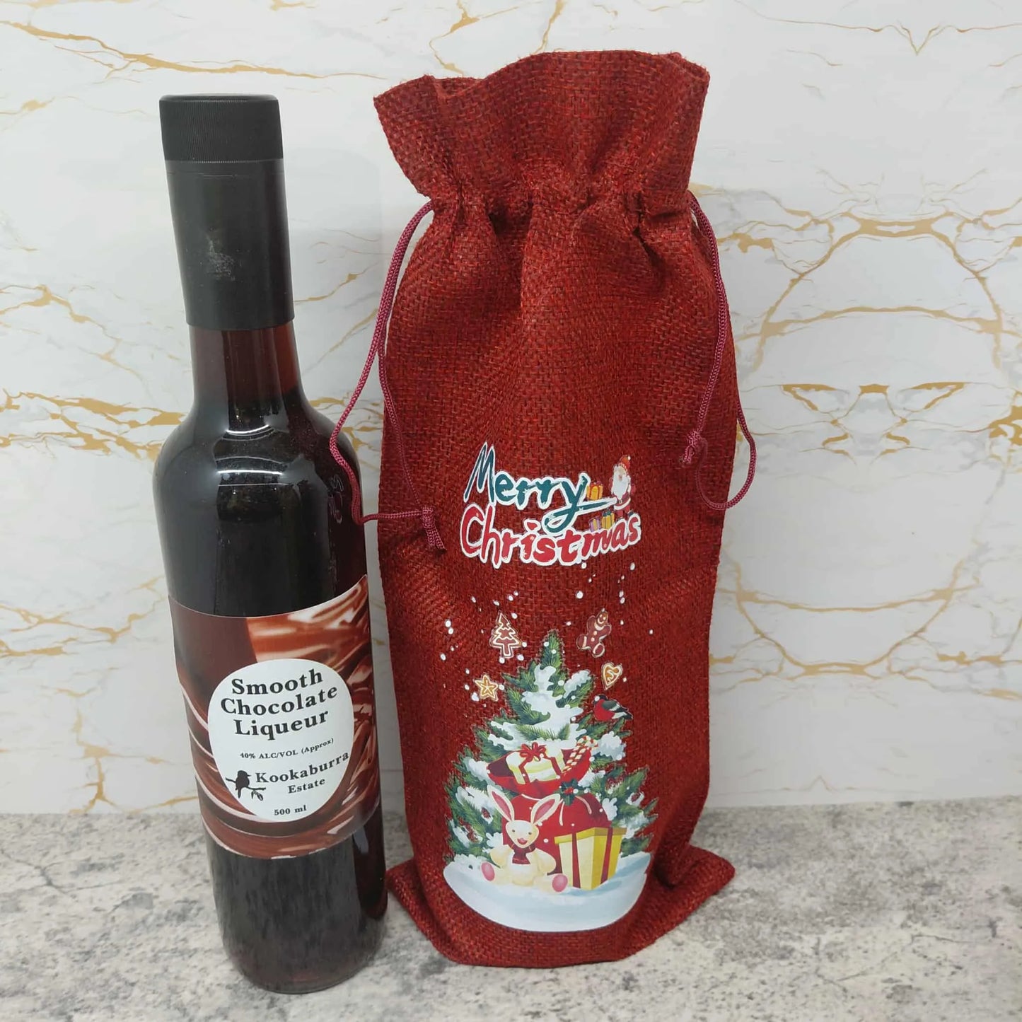 Christmas Wrapped Bottles