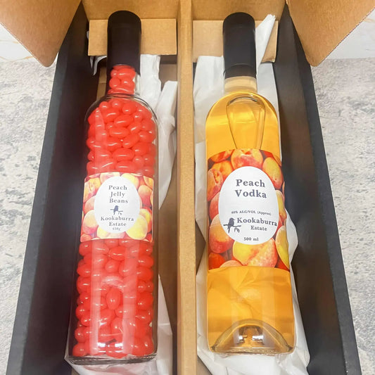 Peach  Vodka and Peach Jelly Beans