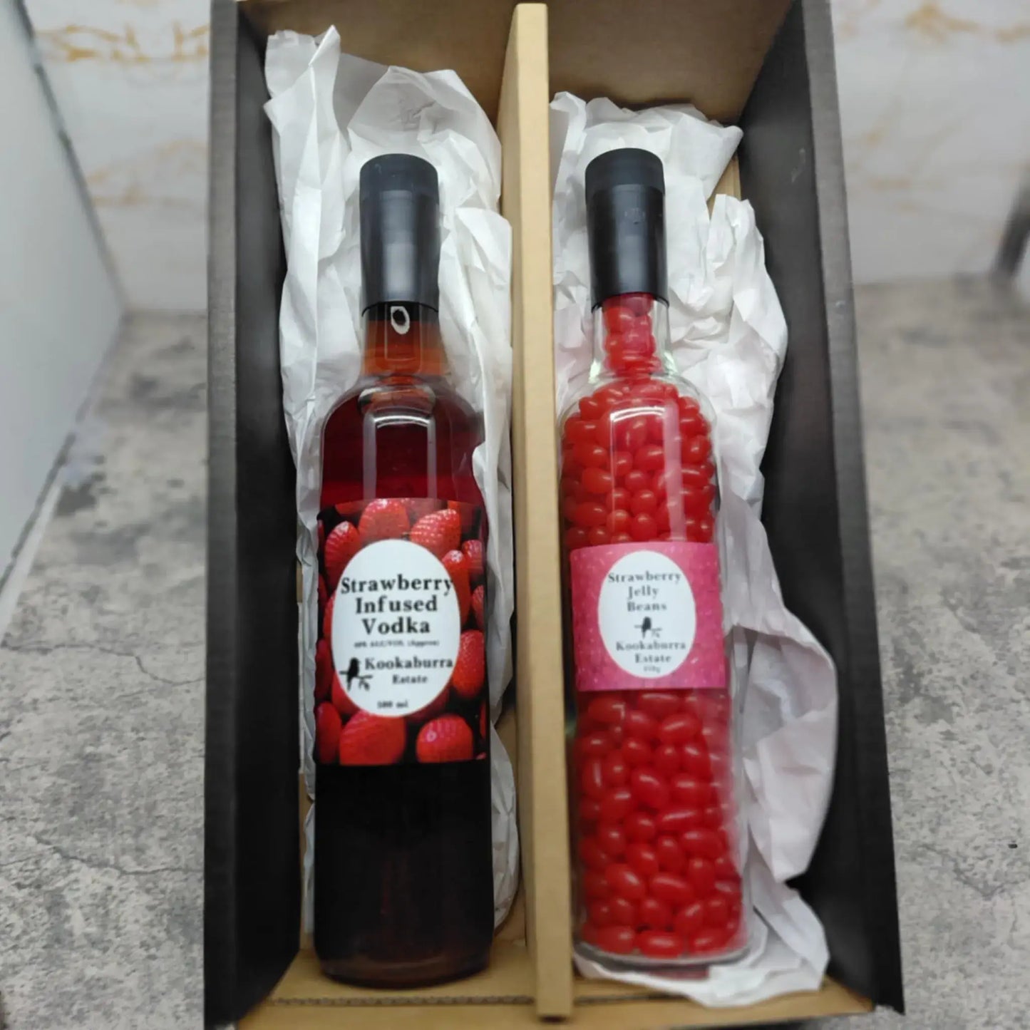 Strawberry Vodka and Strawberry Jelly Beans