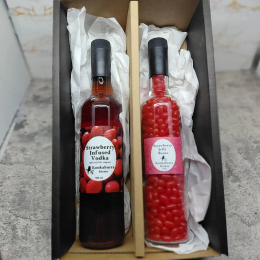 Strawberry Vodka and Strawberry Jelly Beans